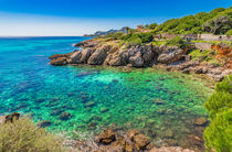 Cala Rajada on Mallorca island, Spain Mediterranean Sea von Alex Winter