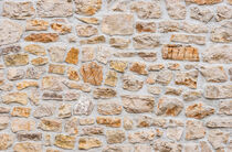 Rustic stone wall background, close up by Alex Winter