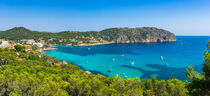  Panorama view of coast Camp de Mar on Majorca island, Spain  by Alex Winter