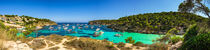 Bay of Portals Vells with luxury yachts at seaside of Mallorca island, Spain Mediterranean Sea by Alex Winter