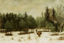 Entrance to the Forest in Winter. Snow Effect by Cherubino Pata