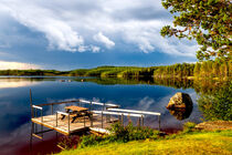 Vacation on a Swedish lake in summer von Margit Kluthke