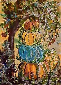 Pumpkin Stack by eloiseart