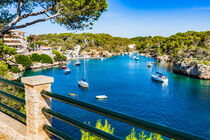 Cala Figuera bay, beautiful view of old traditional fishing harbor, Majorca island, Spain by Alex Winter