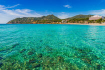 Canyamel coast beach bay on Majorca, beautiful seaside, Spain, Mediterranean Sea von Alex Winter