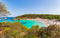 Majorca, beach bay of S'Amarador at Mondrago Park, Spain, Balearic Islands by Alex Winter