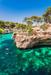 Majorca, seaside of Cala Santanyi, idyllic beach bay, Spain by Alex Winter