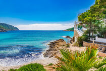 Majorca, beautiful island scenery, luxury villa at beach with idyllic sea view by Alex Winter