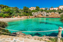 Majorca island, idyllic view of Cala Ferrera beach bay, Spain von Alex Winter