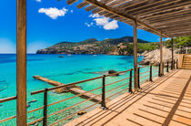 Seaside of Camp de Mar bay, Mallorca, Spain, Mediterranean Sea by Alex Winter