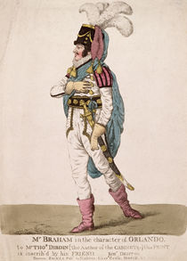 Mr. Braham in the character of Orlando from Shakespeare's 'As You Like It' by Robert Dighton
