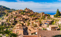 Majorca, view of the historic village of Deia with beautiful mediterranean landscape by Alex Winter