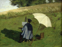 Desire Dubois Painting in the Open Air von Henri Joseph Constant Dutilleux