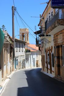 Straße in einem griechischen Dorf