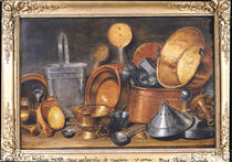 Still Life with Kitchen Utensils  by Cornelis Jacobsz Delff