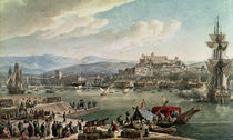 Trieste Harbour by Louis Francois Cassas