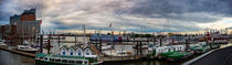 Panoramic view of Hamburg Harbor with Philarmonie by Jesus Fernandez
