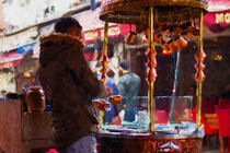 Mokka Kaffee Zubereitung auf orientalischen Markt. Gemalt. von havelmomente