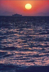 Aegean Sunset by David Halperin