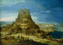 The Building of the Tower of Babel  by Hendrick van Cleve