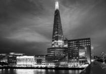The Shard, London at Night, Monochrome