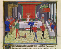 Ms 5073 f.140v The Marriage of Renaud of Montauban and Clarisse  von Loyset Liedet