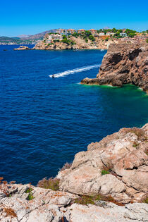 Majorca, beautiful seascape of the coast of Costa de la Calma, Spain, Mediterranean Sea von Alex Winter