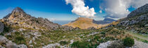 Mallorca, beautiful panorama view of mountain range of Sierra de Tramuntana, Spain von Alex Winter