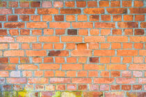  Red brick stone wall background texture von Alex Winter