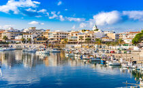 Cala Ratjada, view of marina port on Majorca island, Spain by Alex Winter