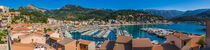 Mallorca, panorama view of Port de Soller, beautiful town and marina harbor, Spain, Balearic Islands von Alex Winter
