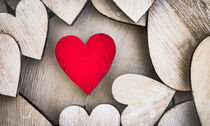 Red love heart for a romantic message von Alex Winter