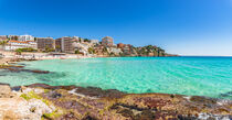 Spain Palma de Majorca, urban beach of Cala Major, panorama view von Alex Winter