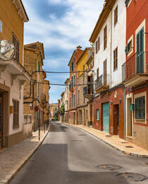 Majorca, street view at the old town of Andratx, Spain by Alex Winter
