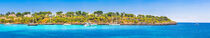 Panorama of boats and yachts at seaside of Majorca island, Spain von Alex Winter
