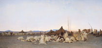 Evening Prayer in the Sahara von Gustave Guillaumet