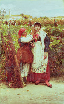 Peasants in a vineyard  by Luigi Nono