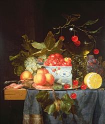 Still Life of Fruit  by Pieter de Ring