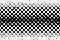 Abstrakted Farbmuster in schwarz weiß gemalt. Rauten. by havelmomente