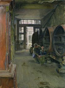 In the Vinegar Factory in Hamburg by Gotthardt Johann Kuehl