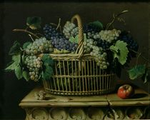 A Basket of Grapes  by Pierre Dupuis
