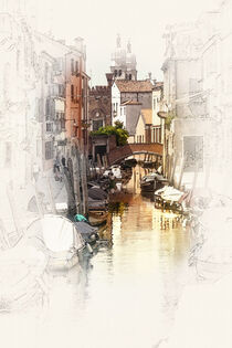 Venedig - skizziert 09 by Erich Krätschmer