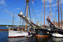 Hanse Sail im Stadthafen von Rostock von Ulrich Senff