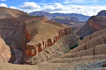 Marokko, Bergpanorama im Hohen Atlas oberhalb von Msemrir von Ulrich Senff