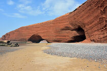 Marokko, ein riesiges steinernes Felstor an der Atlantikküste by Ulrich Senff