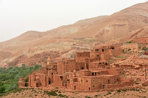 Marokko, ein typisches Bergdorf im Hohen Atlas bei Ouarzazate von Ulrich Senff