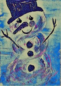 Snowman Blues by eloiseart