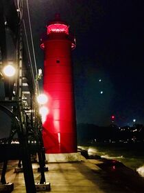 Lighthouse at Night by eddie-druid