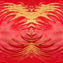 Schwingen des Feuervogels (Phoenix), digital art von Dagmar Laimgruber