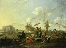 The Old Port of Genoa  von Nicolaes Pietersz. Berchem
